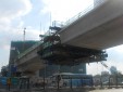 Casted closure segment of Van Thanh Bridge